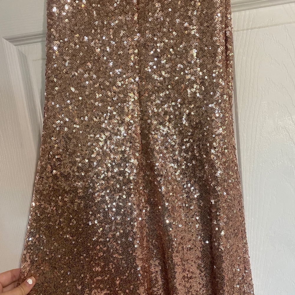 Revelry Rose Gold Sequin Dress